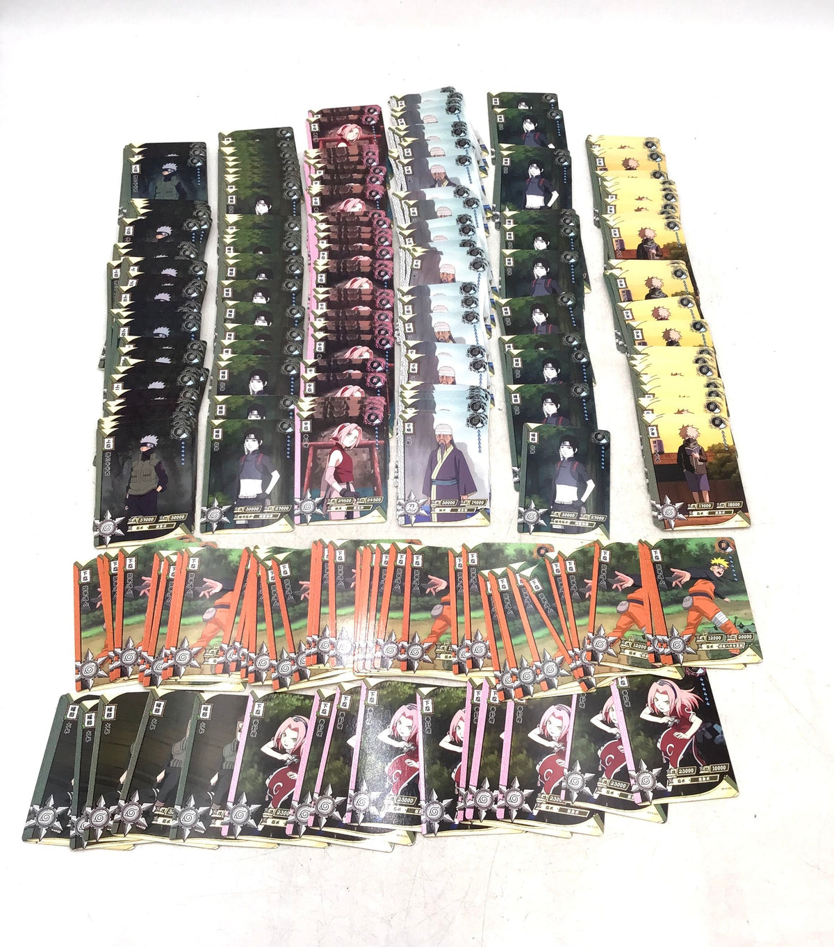 11.1 lbs. Lot Of Naruto Narutimate X Cards. Medium Box, Unsorted