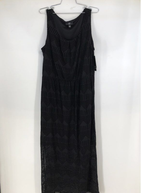 NWT AGB Women's Black Maxi Dress - Size 16
