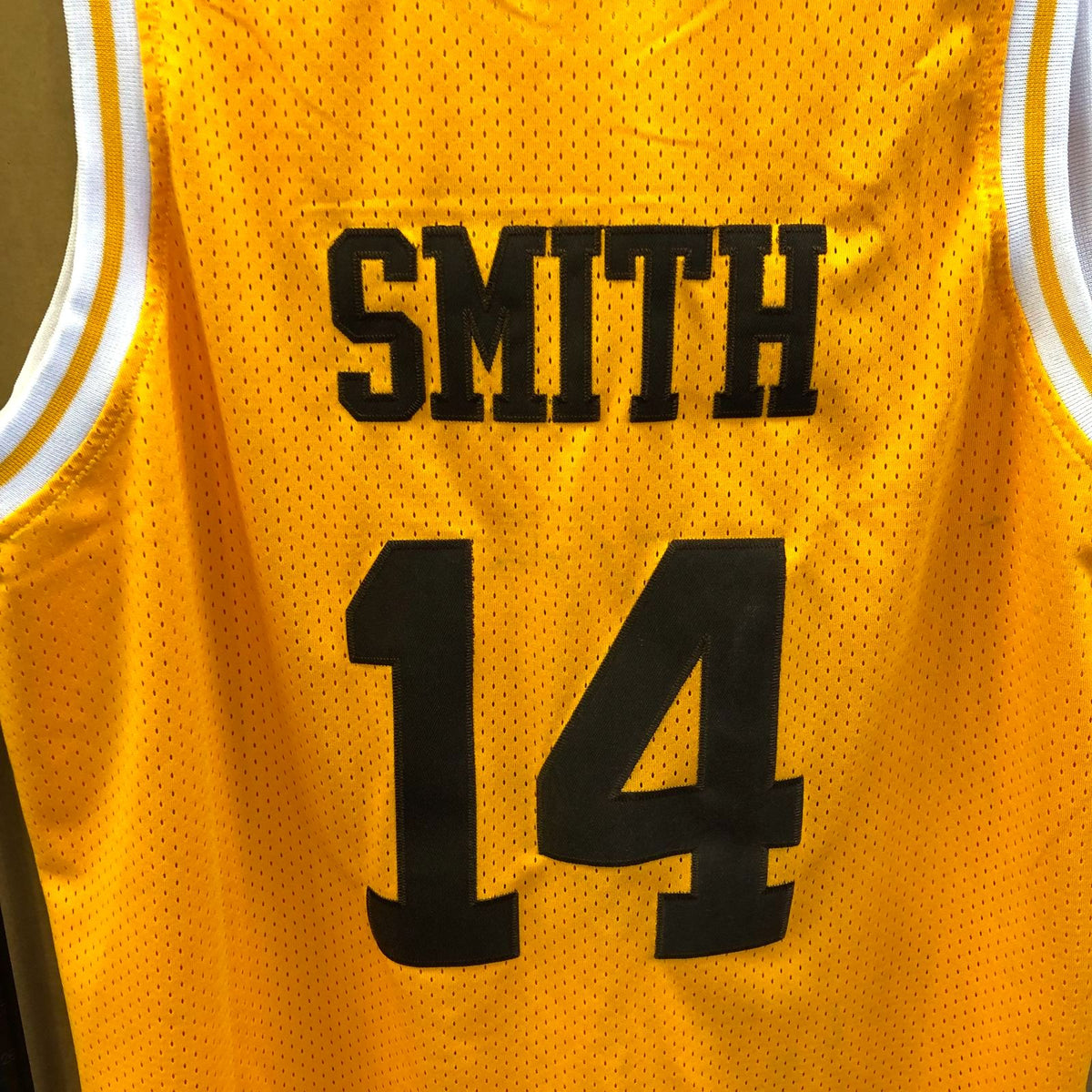 Bel-Air Academy Smith #14 Men's Orange/Black/White Basketball Jersey - Size XXL