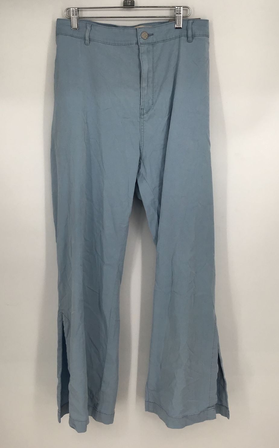 NWT Soft Surroundings Women&#39;s Light Chambray Fly Front Trouser Pants - Size 2X