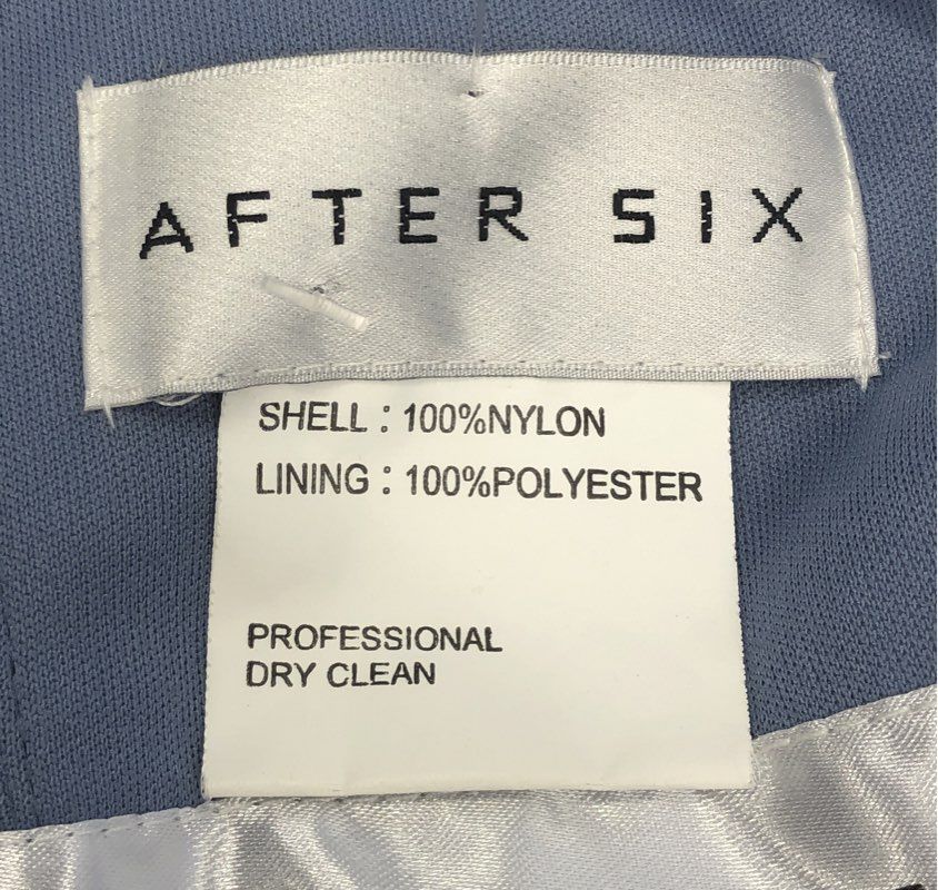 After Six Demetrios Women's Blue Lark Soft Tulle Strapless Gown Dress NWT Sz 14