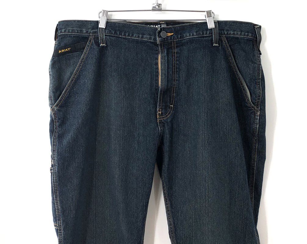 Ariat Men's Rebar M4 Relaxed Boot Cut DuraStretch Work Jeans Blue Sz 40x32 NWT