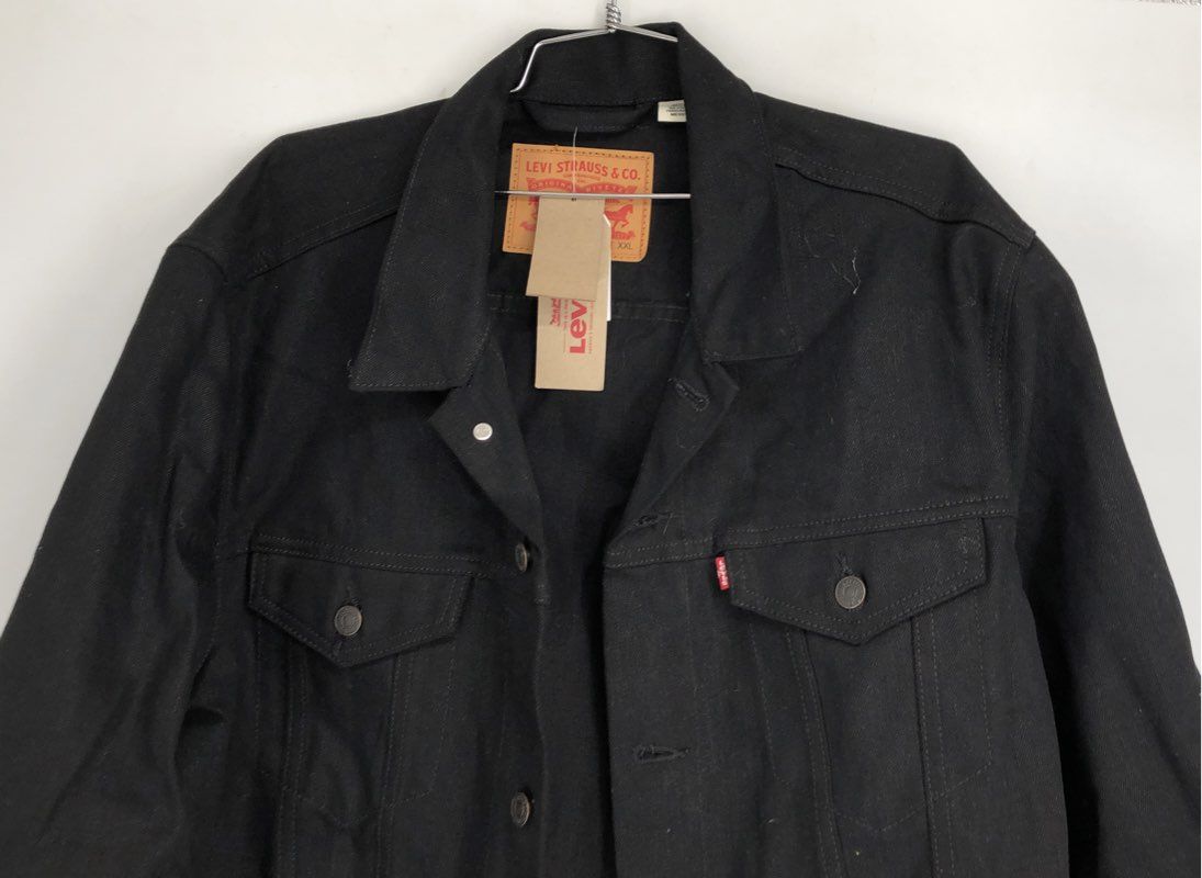 Levi's Men's The Trucker Jean Jacket Black Denim NWT Sz XXL