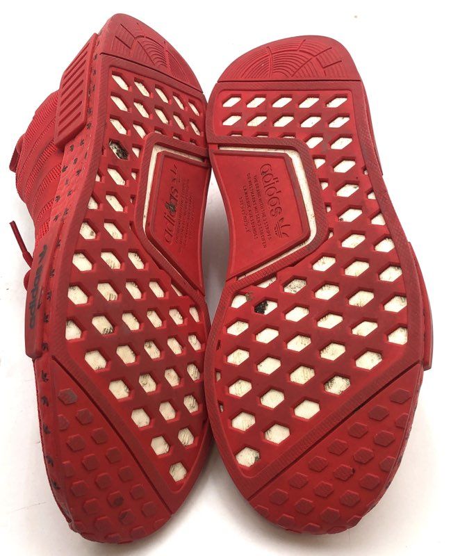 Adidas NMD_R1 Triple Red Trefoil Print Men's Running Sneakers Size 10