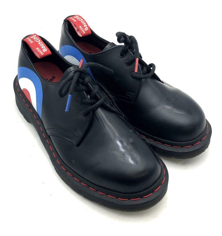 Dr. Martens 1461 The Who Black Smooth Leather Target Logo Oxford Size UK 6 US M7