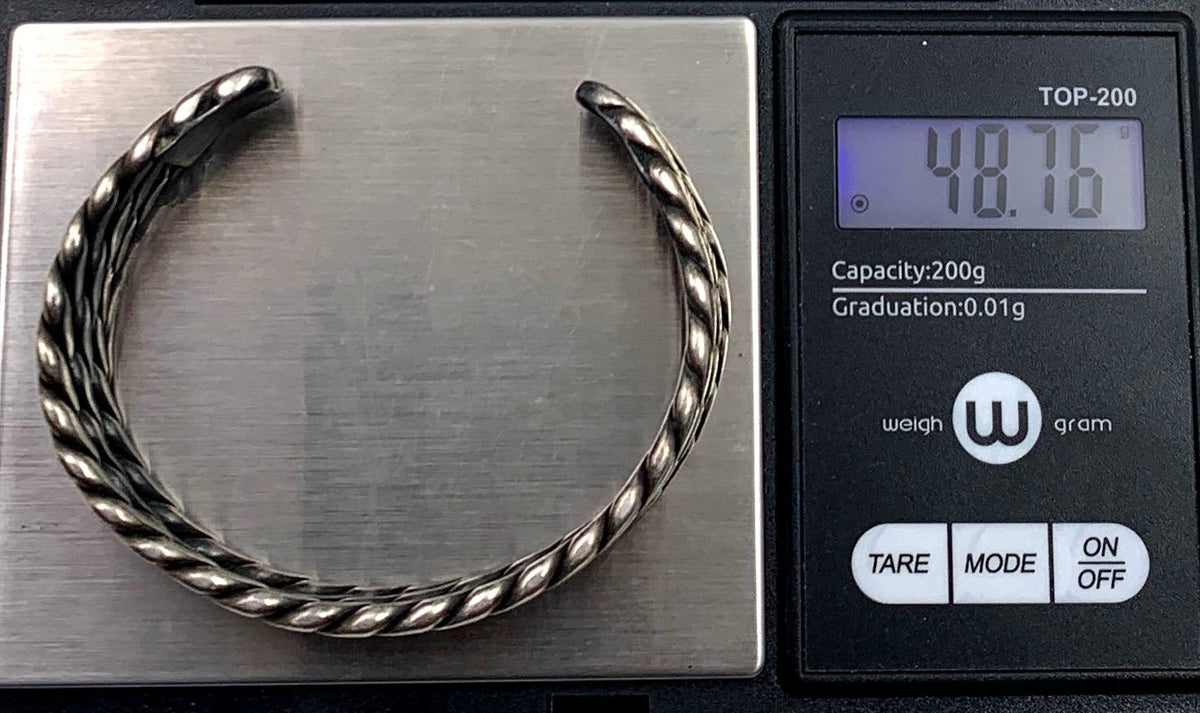 Superb Sterling (.925) Silver Cuff Bracelet 48.76g