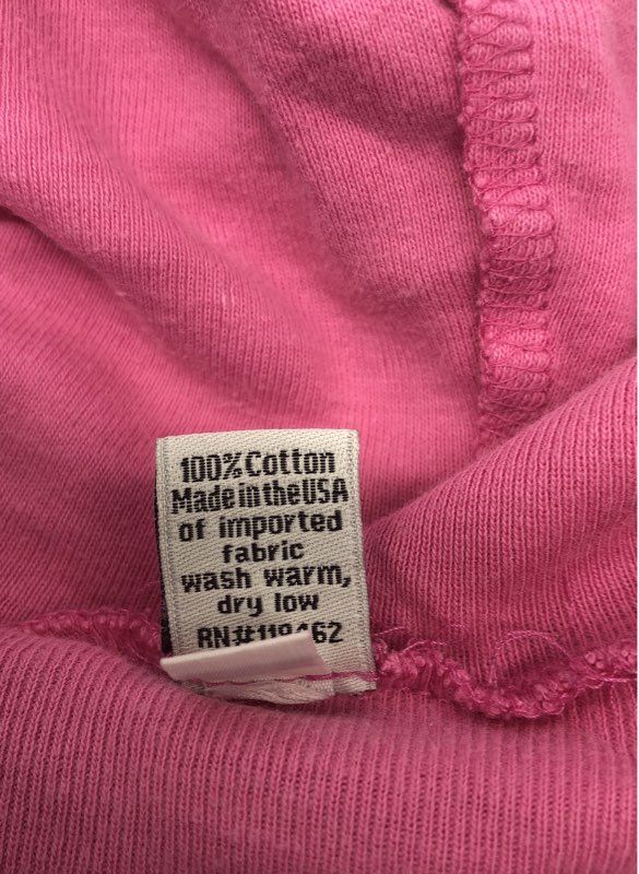 Matilda Jane Women's Pink Full Zip Hoodie Cherry Pattern Ruffle Pocket Sz M/L