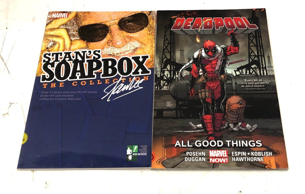 Marvel Graphic Novel Lot Deadpool Avengers Stan Lee Modern Age 6 Books
