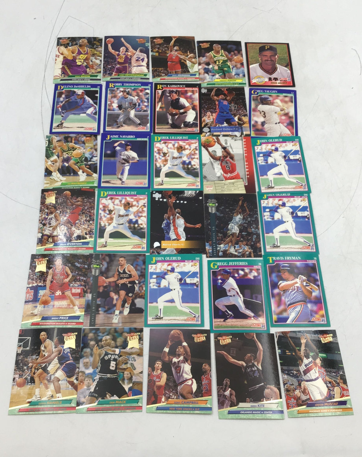 Lot of Basketball, Baseball Cards. Medium Box, Unsorted