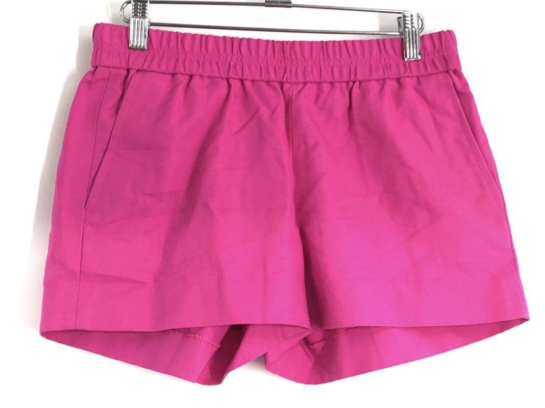 J.Crew Women's Pink Pull-on Textured Cotton Shorts Size 0 NWT
