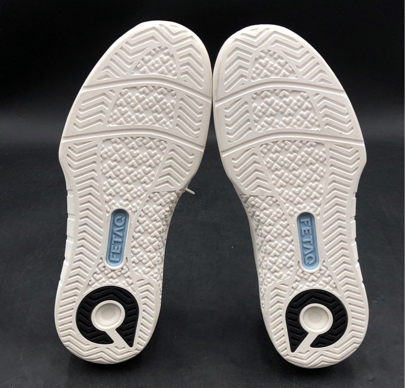 Fetaq White Low Top Athletic Training Lifestyle Sneakers Men's Size 12.5