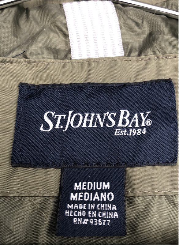 St. John's Bay Women's Green Utility Jacket - Size M