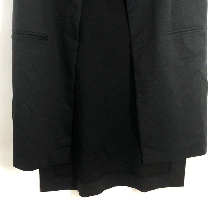 Cabi Women's Black Longline Open Front Vest Waistcoat Sleeveless Sz M