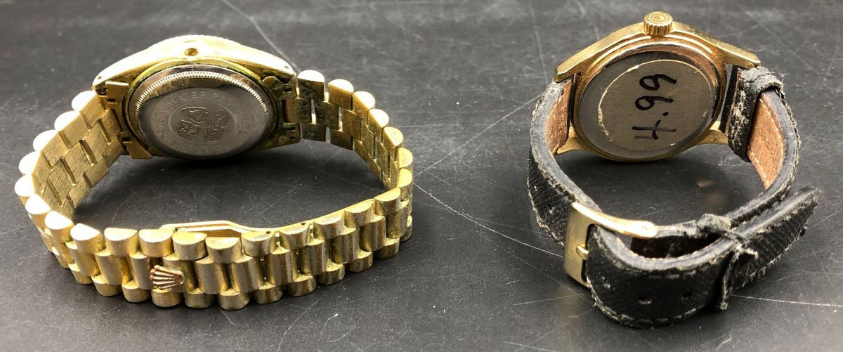 Designer Watches Mixed Lot of 6: Gold/Silver-Tone Stainless Steel/Leather Bands