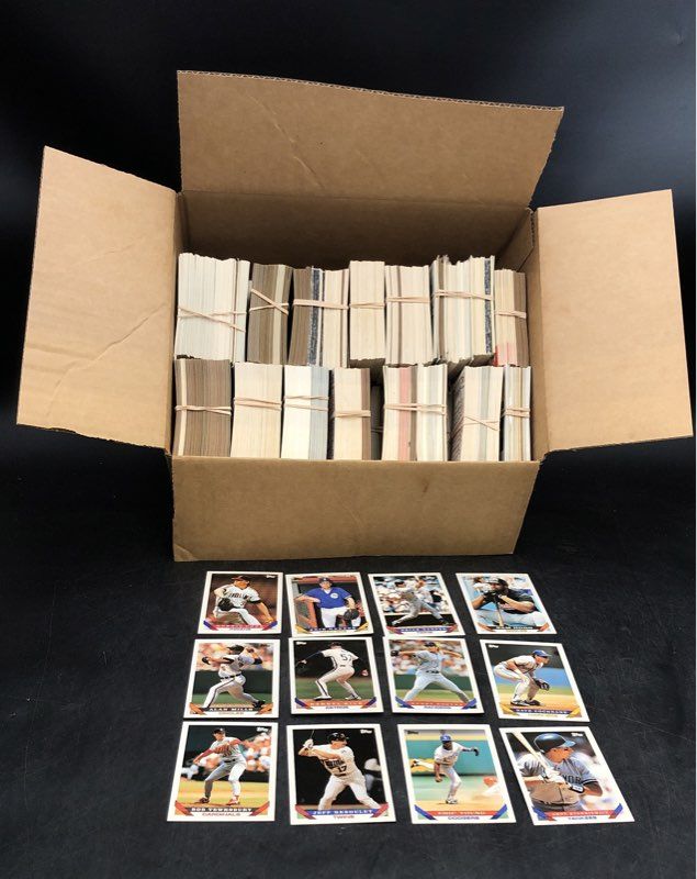 11.8 Lbs. Lot Of Baseball MLB Cards. Medium Box, Unsorted