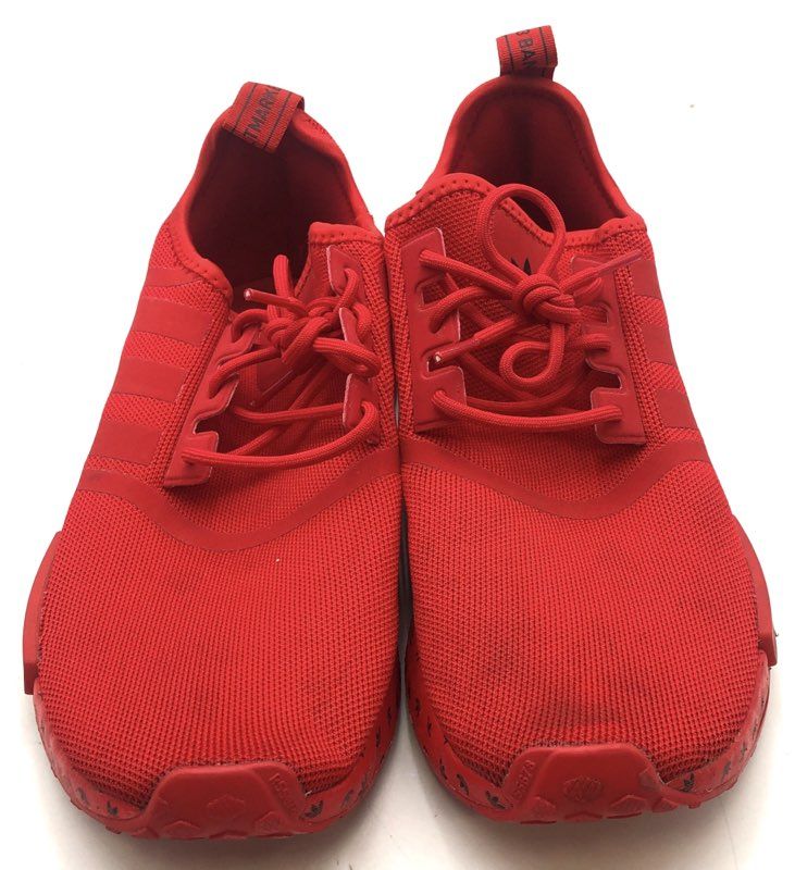 Adidas NMD_R1 Triple Red Trefoil Print Men's Running Sneakers Size 10