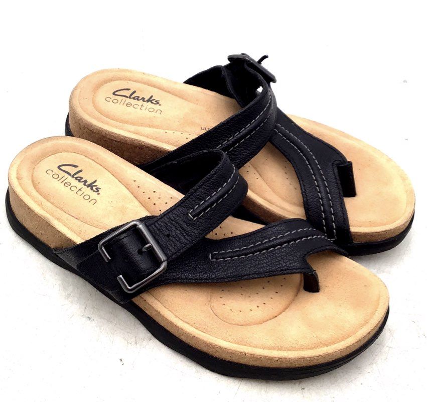 Clarks Men s 28245 Black Strappy Sandals Size 7