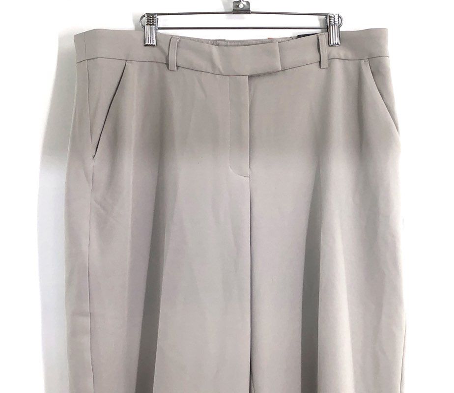 Express Women's Editor Trousers Dress Pants Taupe Professional NWT Size 14R
