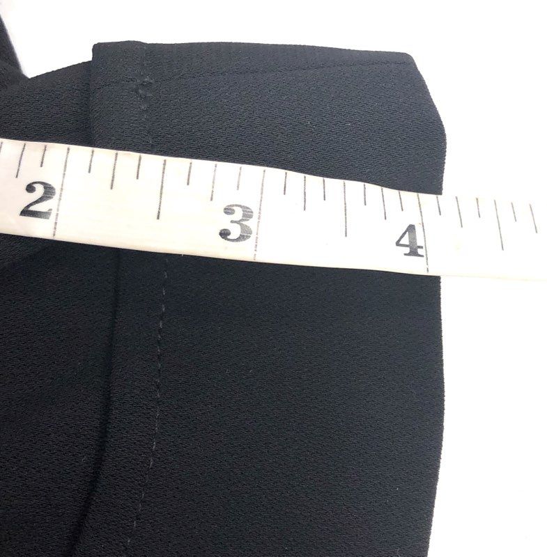 ELFE by Elif Erturk Women's Black Paperbag High Rise Tie Belt Shorts Sz 36