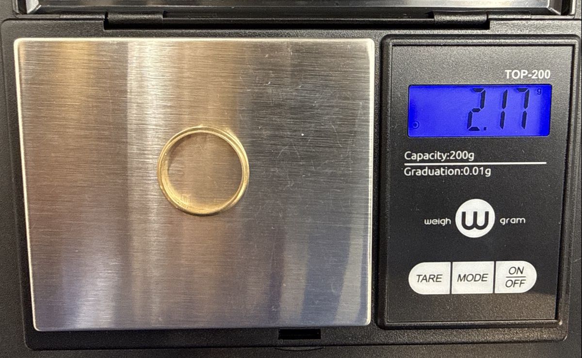 10K Yellow Gold 3.1mm Domed Wedding Band Ring Size 6.25 2.17g Tested