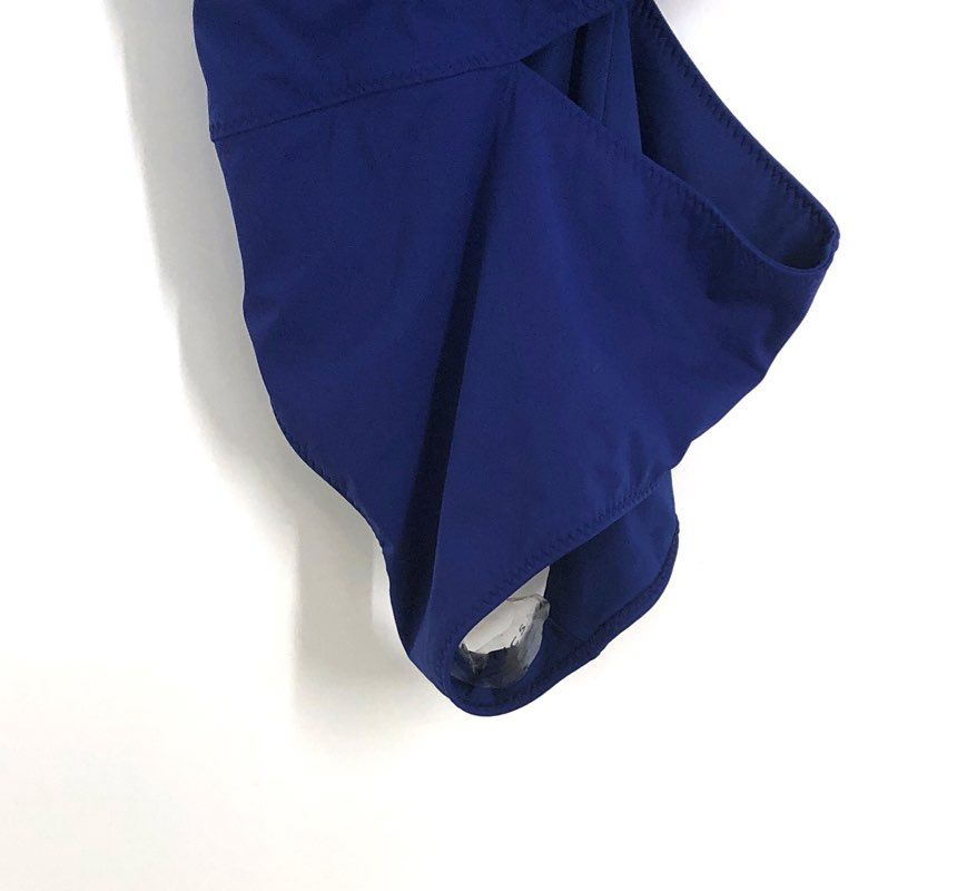 Fabletics Women's Seaside Cutout One-Piece Swimsuit Admiral Blue NWT Size L