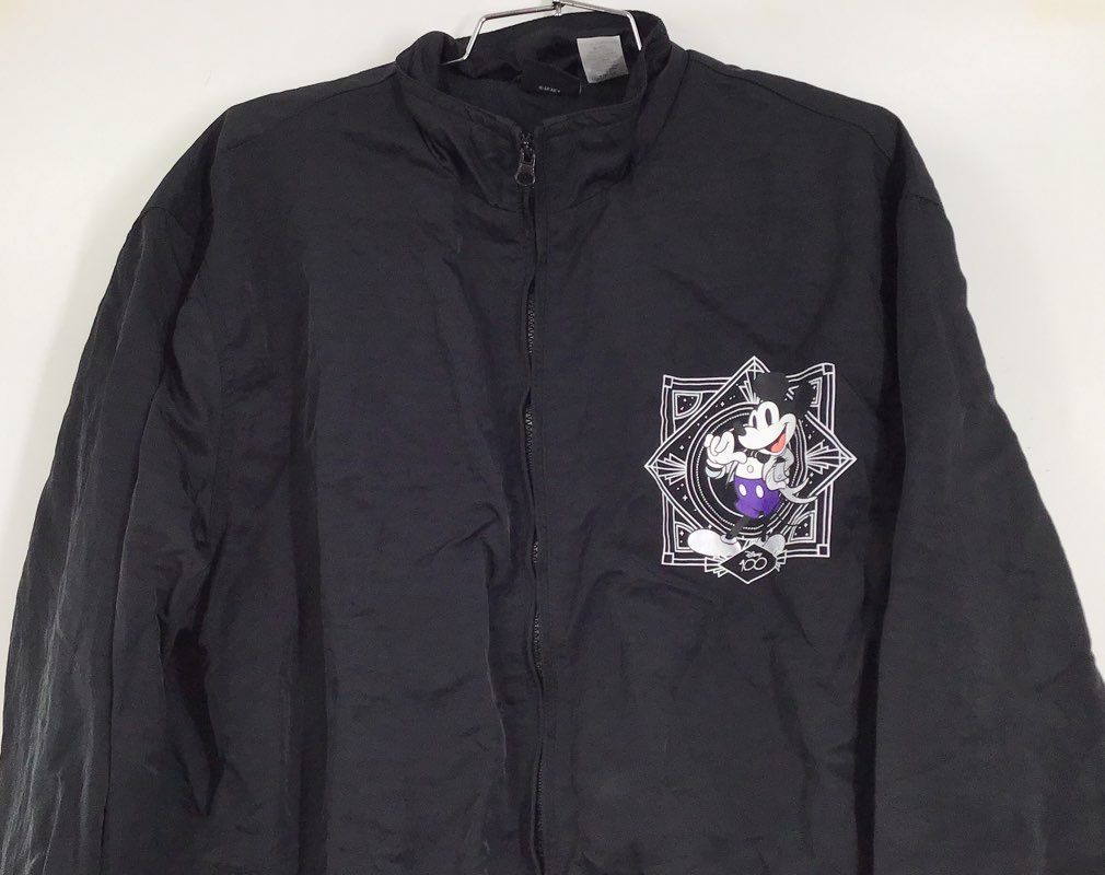 Disney Women&#39;s Black 100th Anniversary Bomber Jacket - Size Large