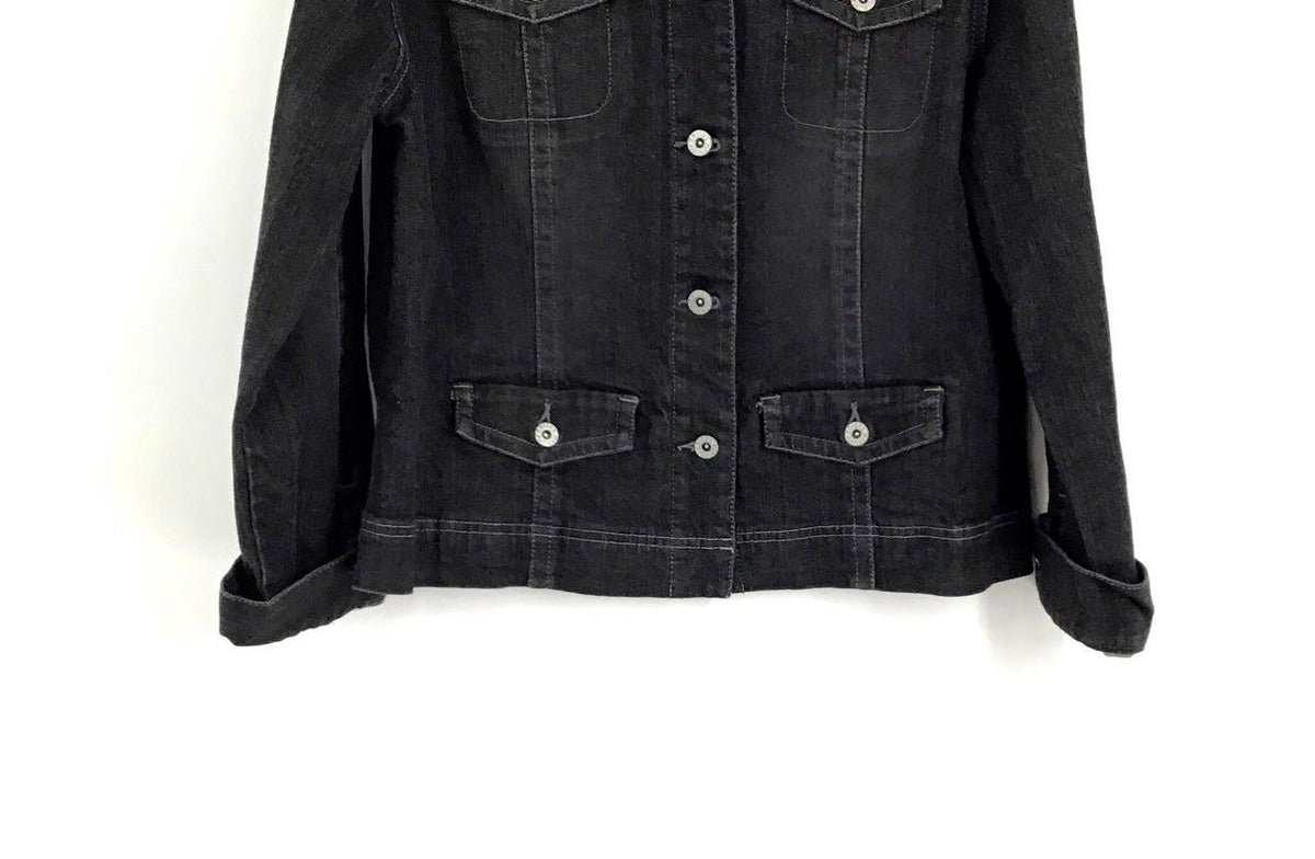 NWT Chico&#39;s Denim Trucker Jacket - Size 2