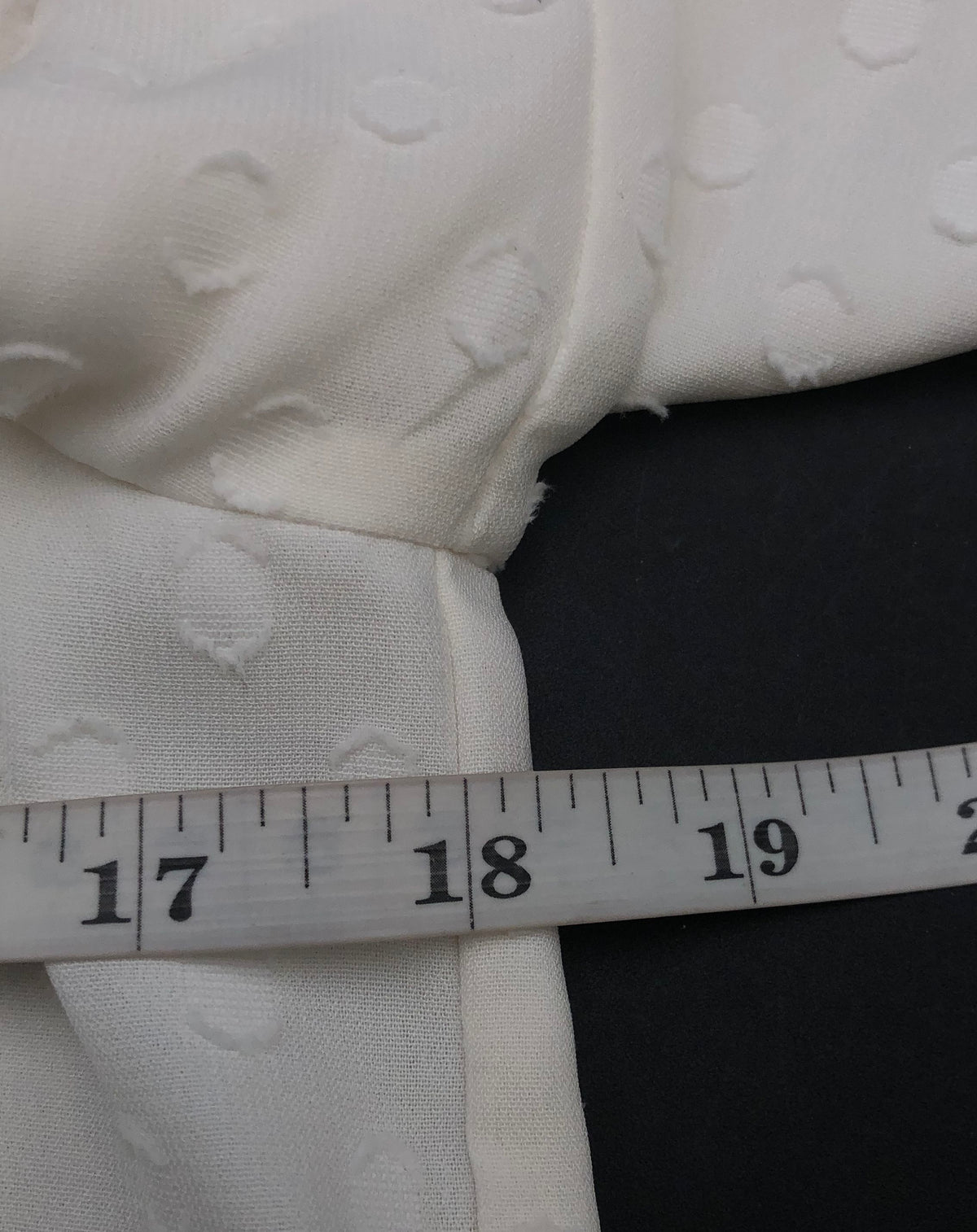 LOFT Women's White Swiss Dot V-Neck Peplum Blouse Long Sleeve Sz SP NWT