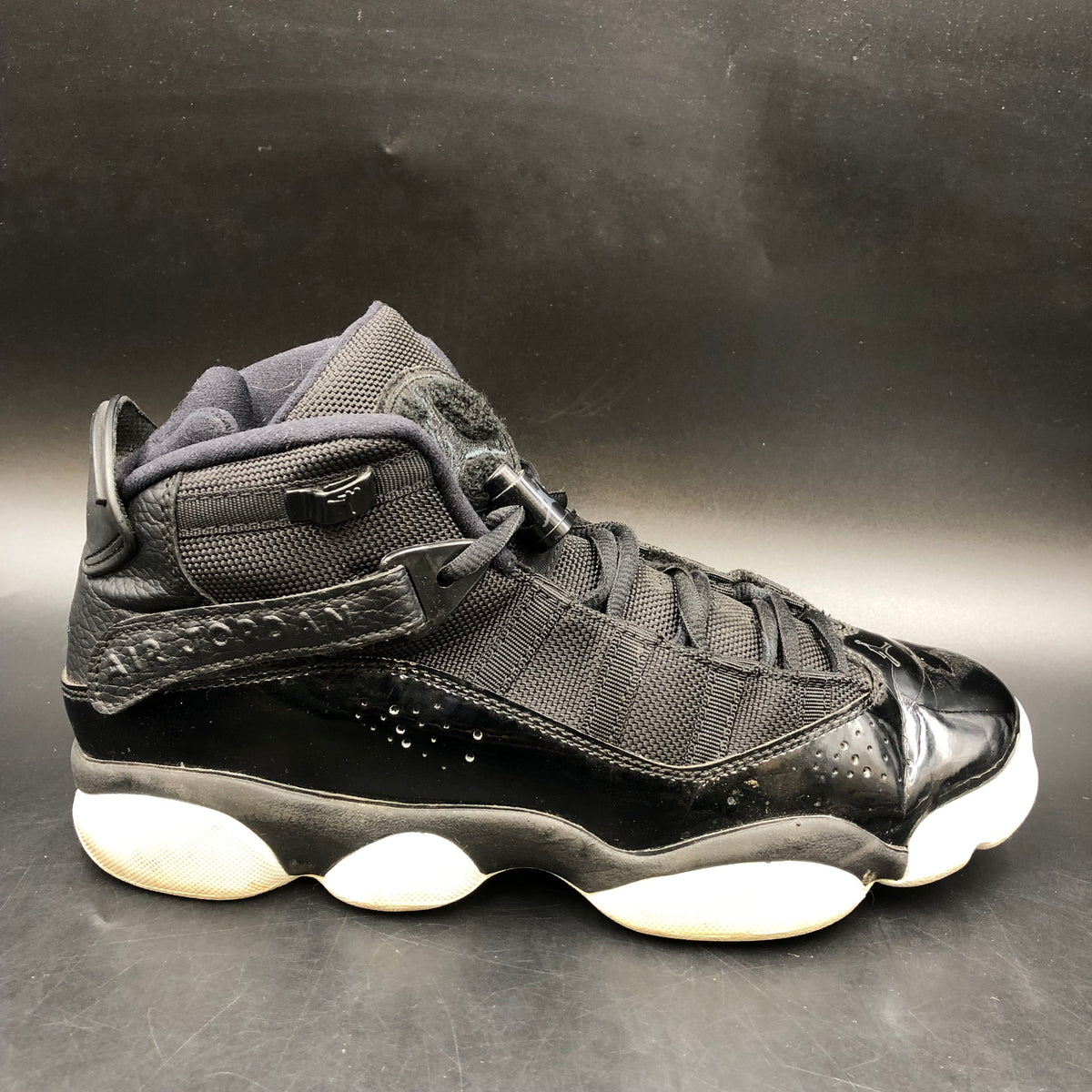 Nike Air Jordan 6 Ring Boy's 'Black & White' Sneakers-Size: 7Y (+COA)