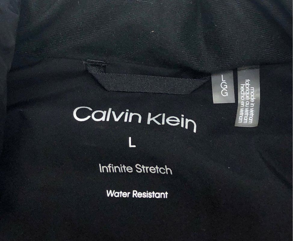 Calvin Klein Men's Black Infinite Stretch Water Resistant Puffer Vest NWT Sz L