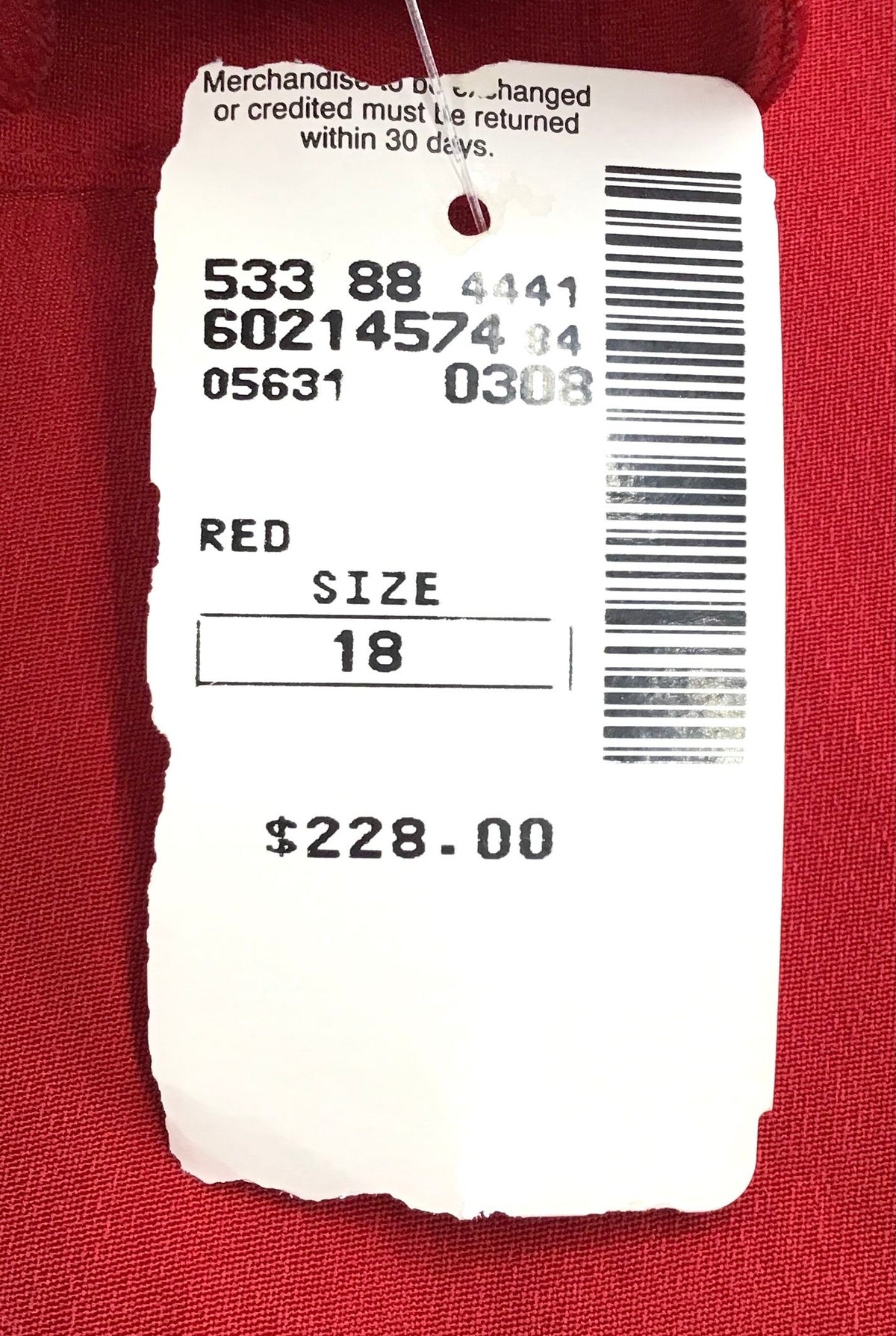 NWT Dana Buchman Women's Red Tunic Blouse - Size 18X