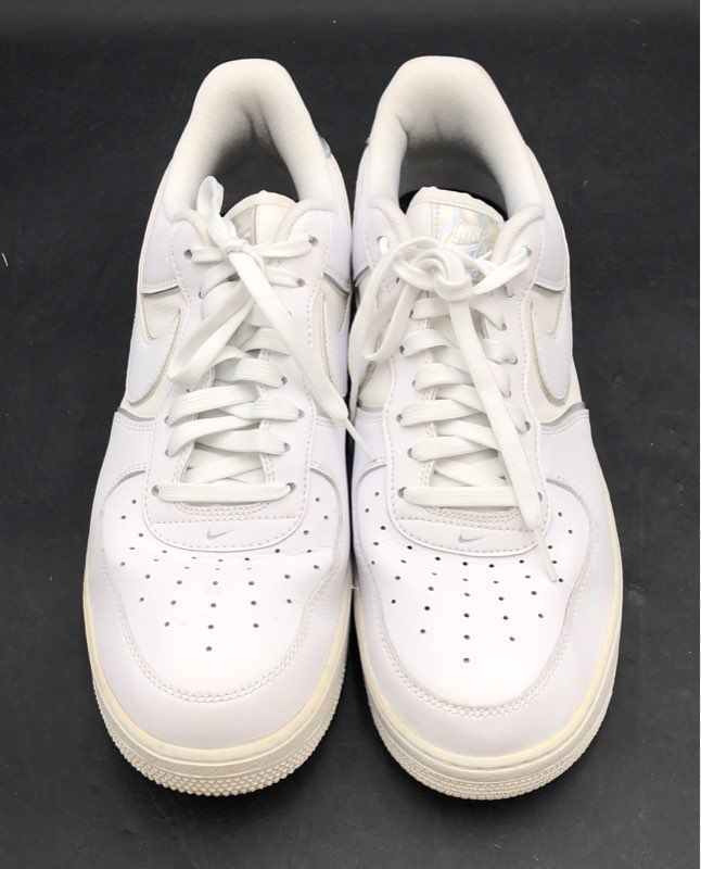 Nike Air Force 1 '07 LV8 4 White Iridescent Men's Sneakers Size 13 AT6147-100