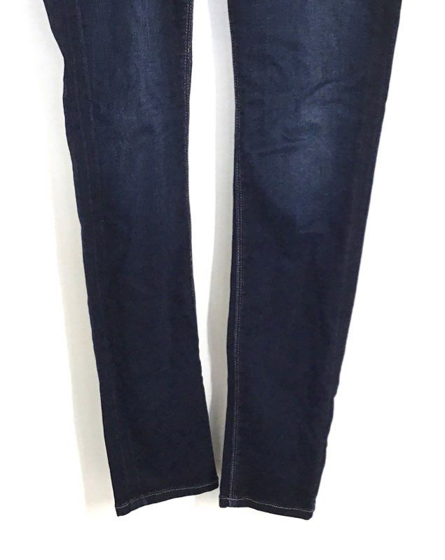 Hudson Women's Dark Wash Button Fly Skinny Jeans Stretch Made in USA Sz 25