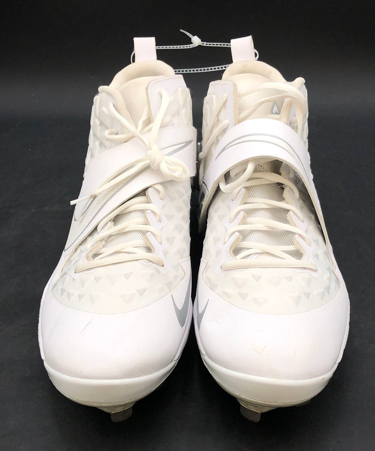 Nike Force Savage Elite 2 TD White Silver Football Cleats Men's Size 16