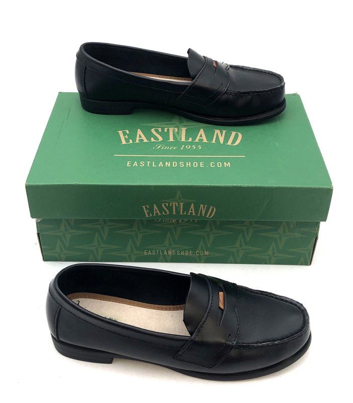 Eastland Classic Penny Loafer Black Leather Women's Slip-on Shoes Size 7.5 M