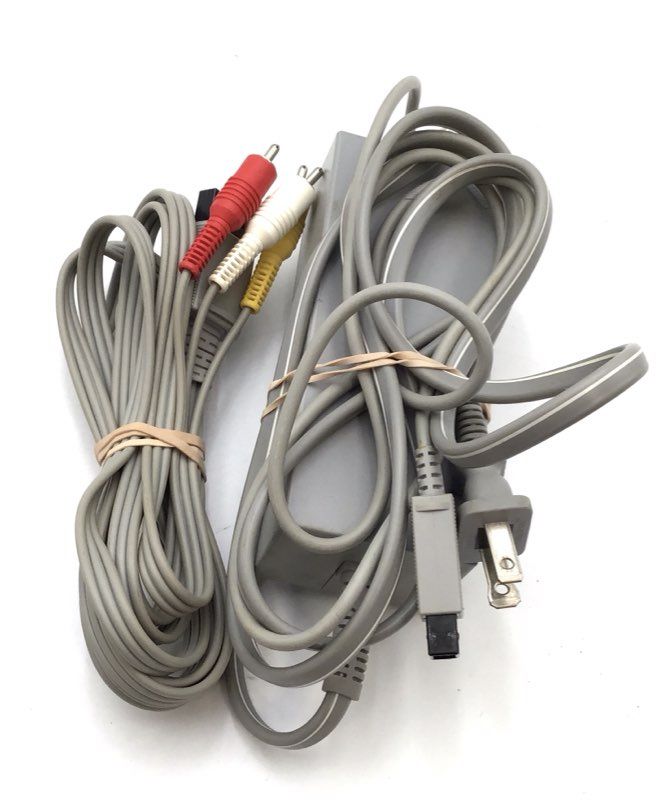 Nintendo Wii Black Console RVL-101 Controller Nunchuk Sensor Bar & Cords