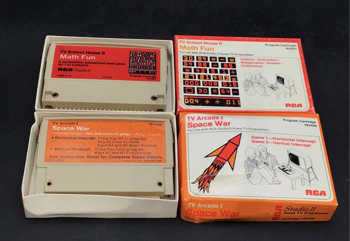 RCA Studio II Console And Accessories Lot - Math Fun, Space War & More