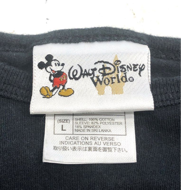 Vintage Walt Disney World Women's Pirates of the Caribbean Mesh Sleeve Shirt L