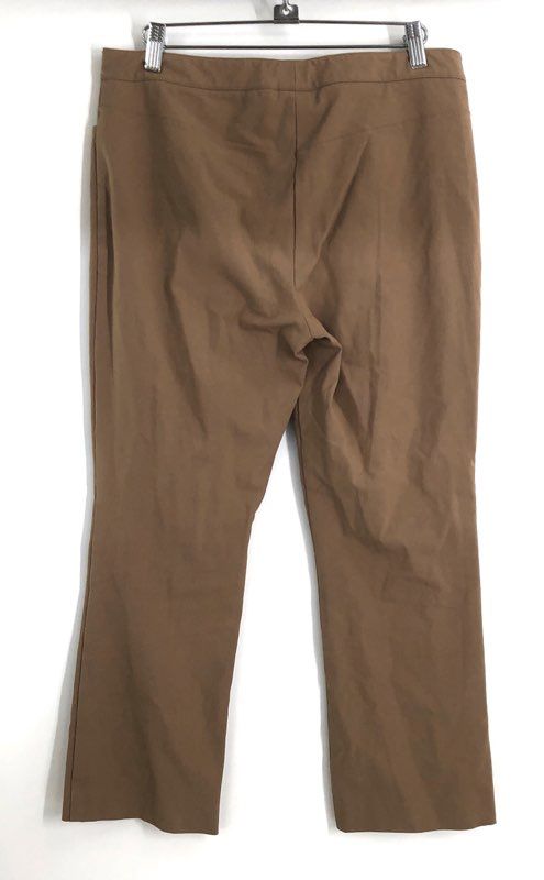 Theory Women's Brown Eco New Bistretch Crop Pants Cotton Blend Made in USA Sz 6