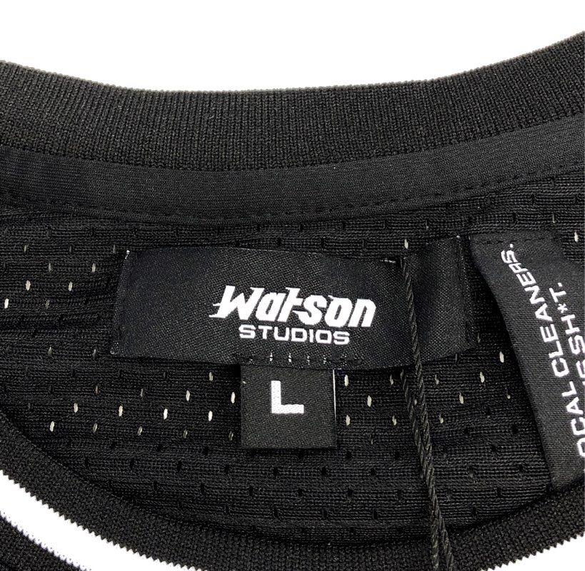 Watson Studios Men's Black Chrome Ain't No Love Basketball Jersey NWT Sz L