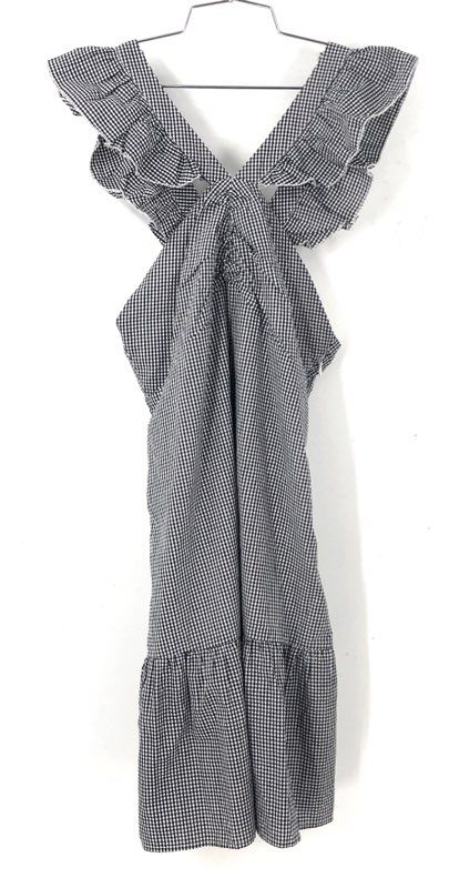 NWT Romeo & Juliet Couture Women's Black White Gingham A-Line Dress - Size S