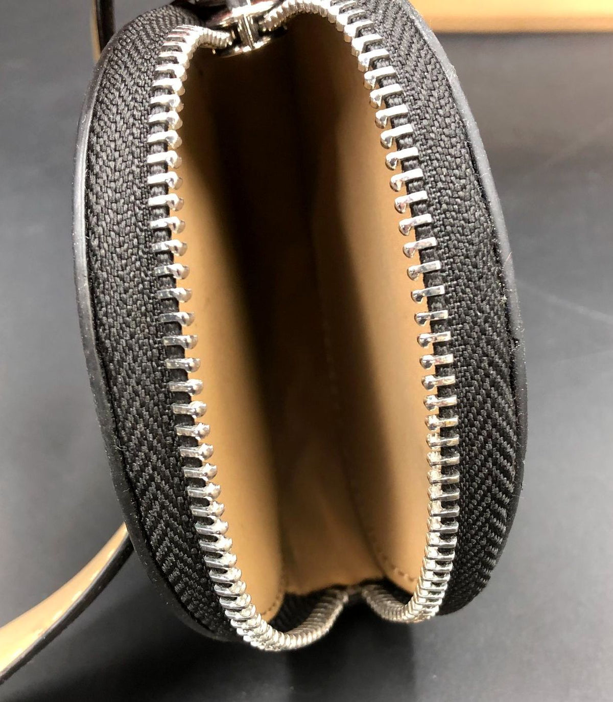 NWT Michael Kors Women's Black Signature Print Belt w/ Zip Pouch - Size M (+COA)