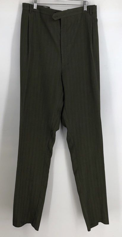 NWT Jean Paul Men&#39;s Olive Green Blazer And Pants 2 Piece Suit Set - Size 32L/W58