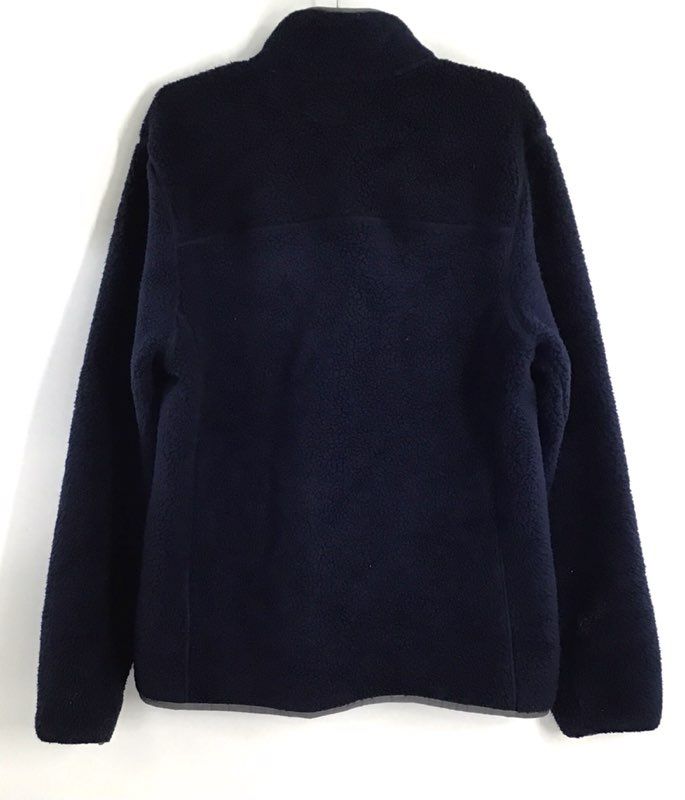 The North Face Men's Navy Blue Sherpa Full Zip High Pile Fleece Jacket Size L