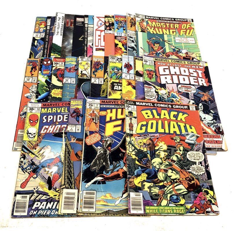 Marvel Comic Book Lot Bronze Age 1970s Mixed Superhero Approximately 20