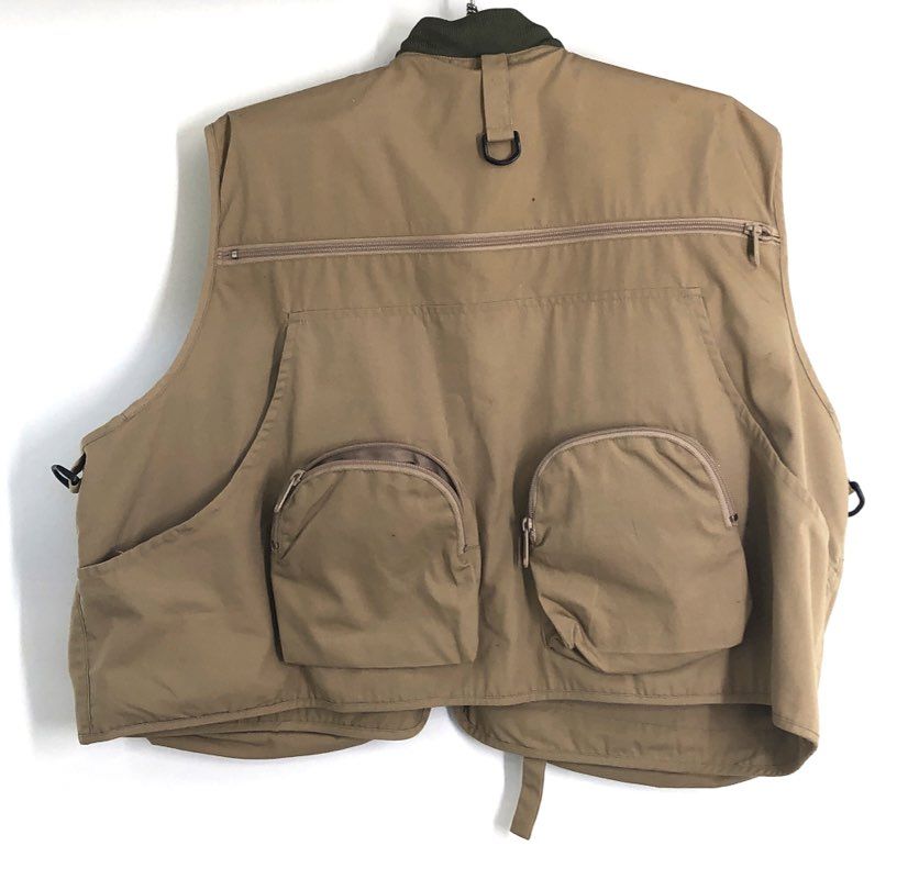 Orvis Fishing Vest Mens XXL Tan Multi Pocket Utility Fly Fishing Gear Item 1835