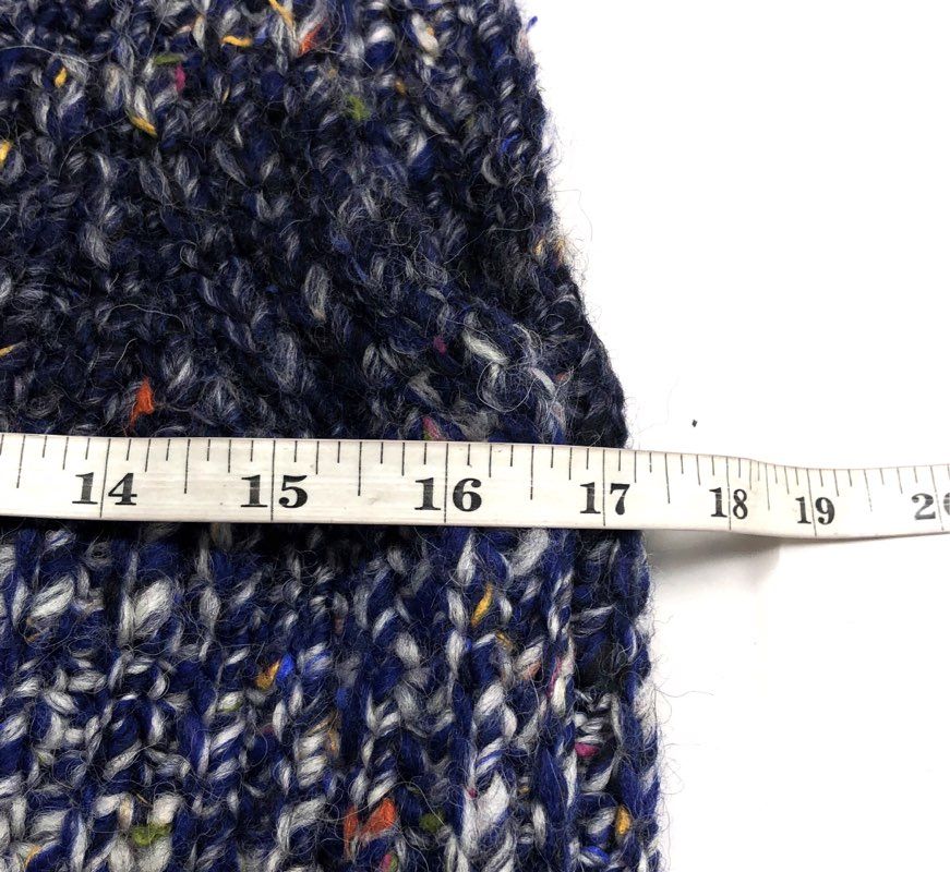 Milly Women's NWT Ombre Tunic Sweater Vest Cobalt Blue Mock Neck Chunky Knit P