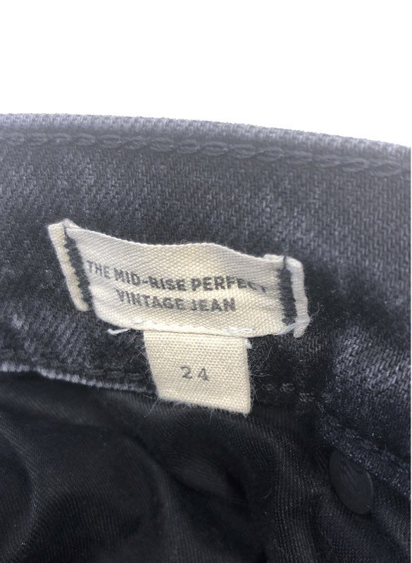 Madewell Women's Mid-Rise Perfect Vintage Jeans Lot Black White Distressed Sz 24