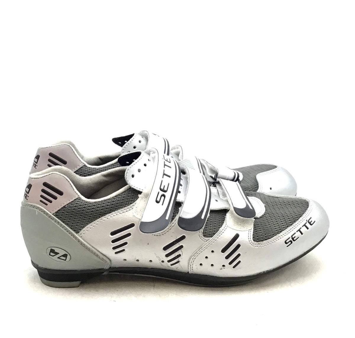 Sette Men&#39;s Ximo White Gray Low-Top Cycling Shoes - Size 11