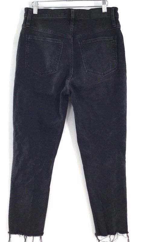 Madewell Women's Jeans Lot 2 Pairs Blue Black 10" High Rise Skinny Frayed Hem 27